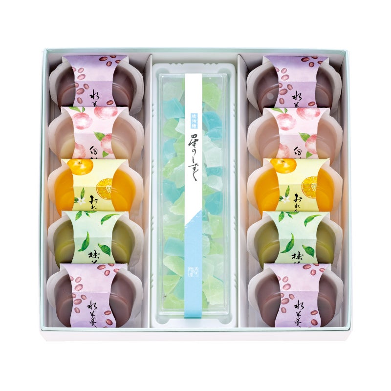 涼菓詰合せ（水羊羹10・星のしずく）