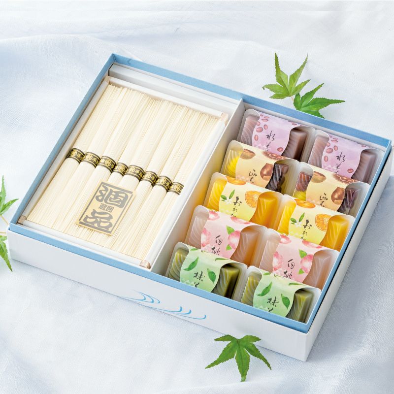 《送料500円》涼菓詰合せ（素麺・水羊羹10）