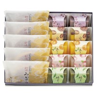 涼菓詰合せ（水羊羹10・朝焼みかさ5）