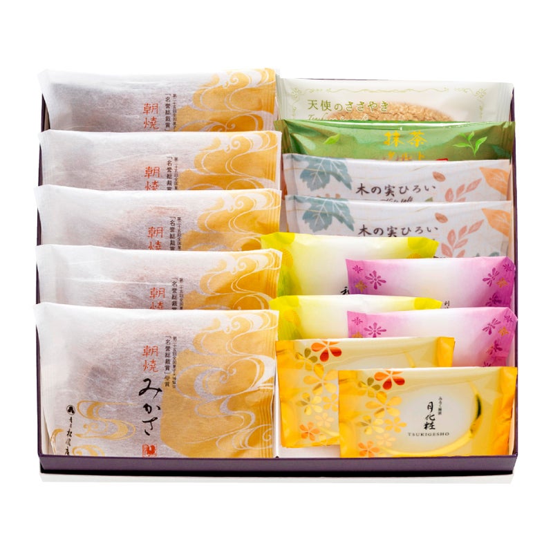 みかさ・焼菓子詰合せ(みかさ5個・天使1個・船出1個・木の実2個・和菓山2個・お吟さま2個・月化粧2個)