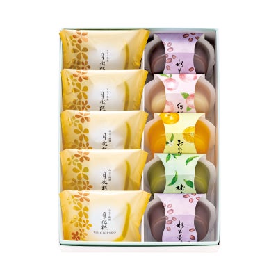 涼菓詰合せ（水羊羹5・月化粧5)