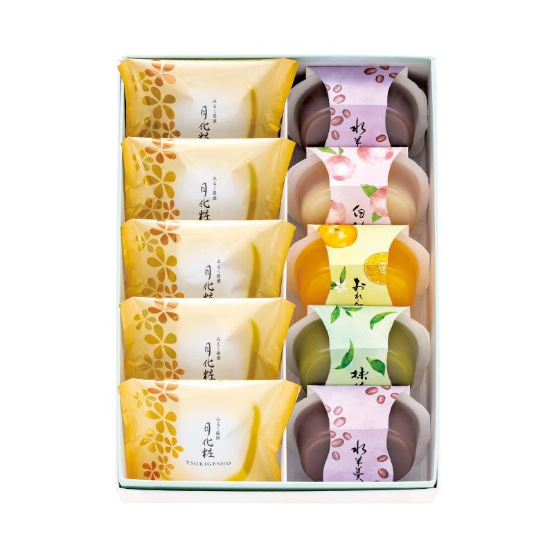 涼菓詰合せ（水羊羹5・月化粧5)