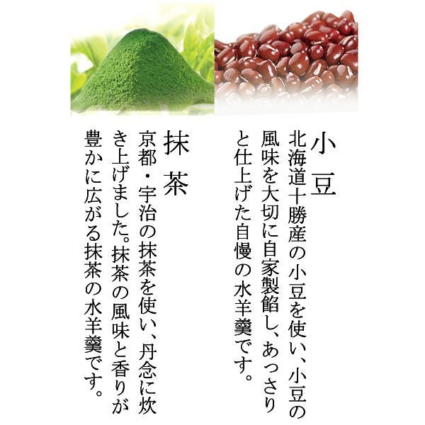 水羊羹／涼菓詰合せ（水羊羹5・月化粧5)
