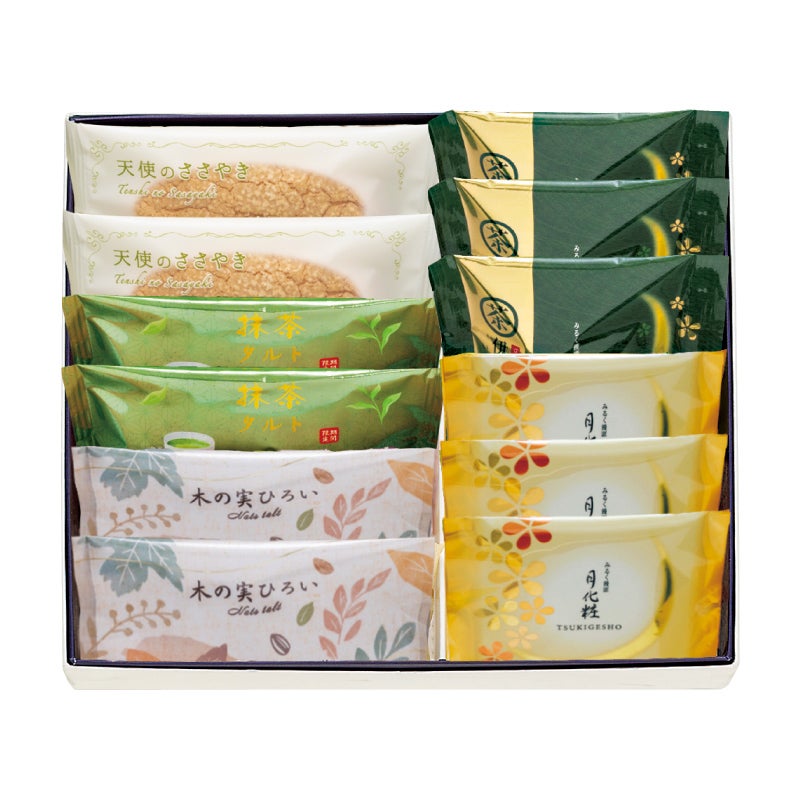 洋菓子詰合せ(天使2個・船出2個・木の実2個・月化粧3個・伊右衛門3個)